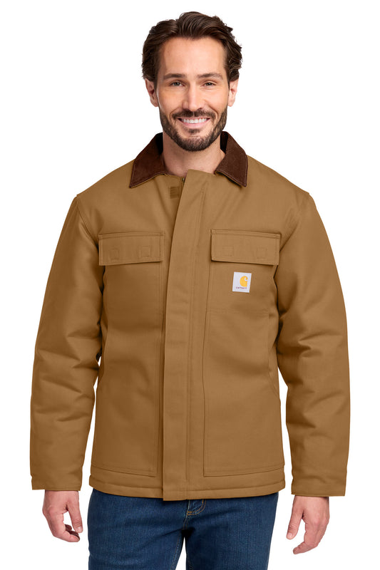 Carhartt Tall Duck Traditional Coat. CTT106674 - EMBROIDERED