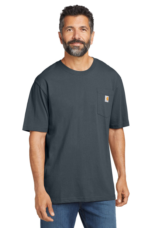 Carhartt Tall Workwear Pocket Short Sleeve T-Shirt. CTTK87 - EMBROIDERED