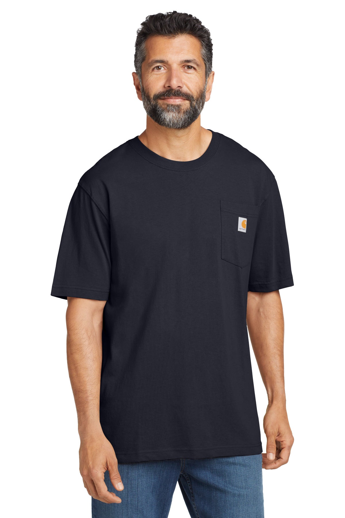 Carhartt Tall Workwear Pocket Short Sleeve T-Shirt. CTTK87 - EMBROIDERED