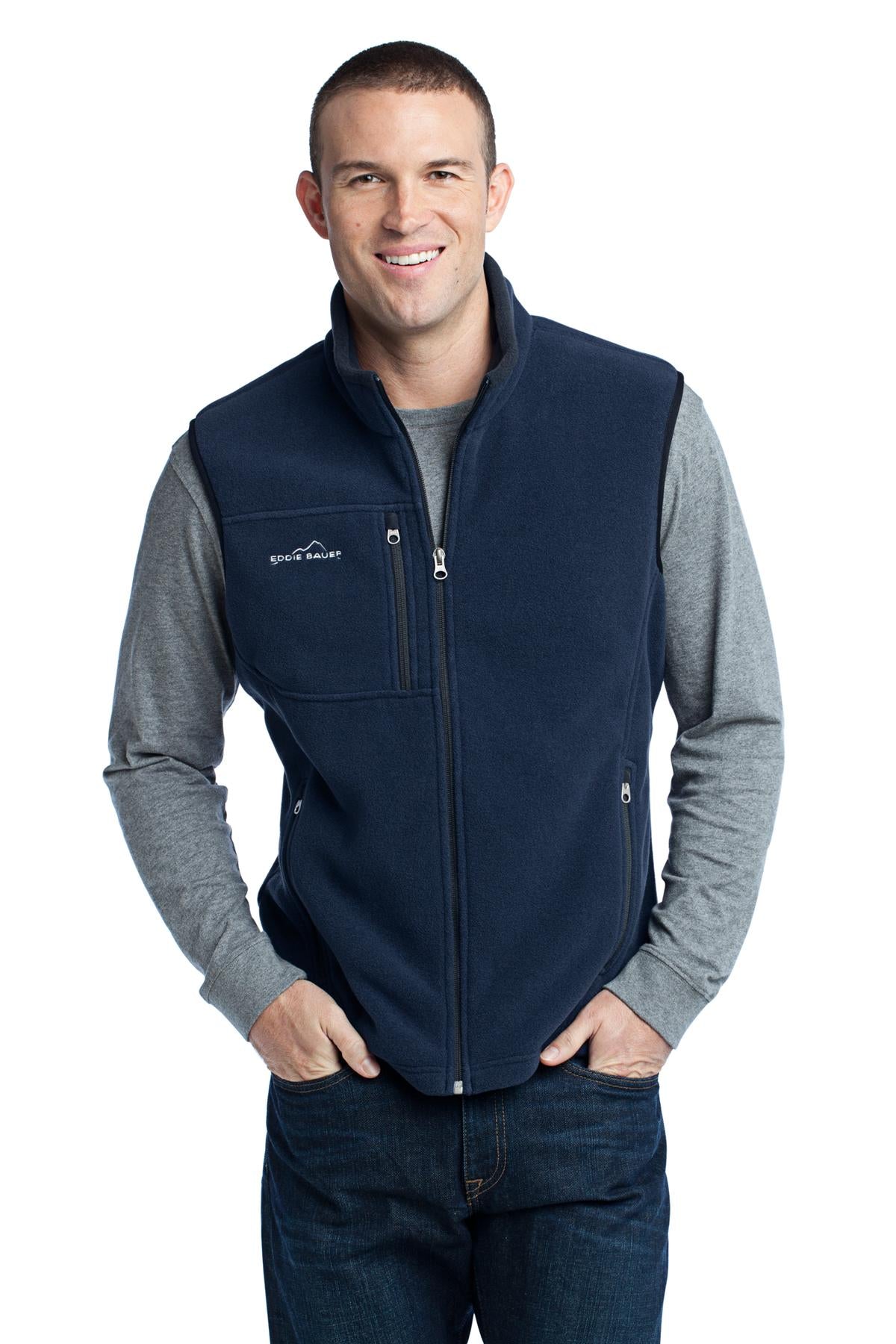 Eddie Bauer - Fleece Vest. EB204 - EMBROIDERED