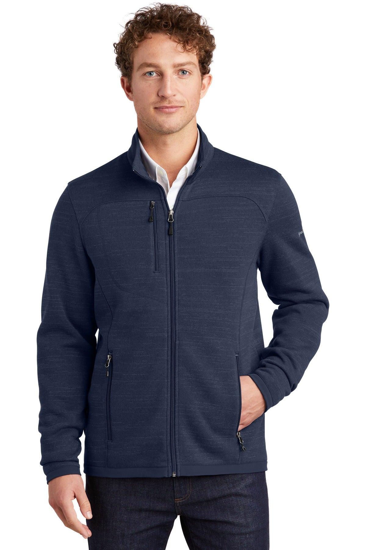 Eddie Bauer Sweater Fleece Full-Zip. EB250 - EMBROIDERED