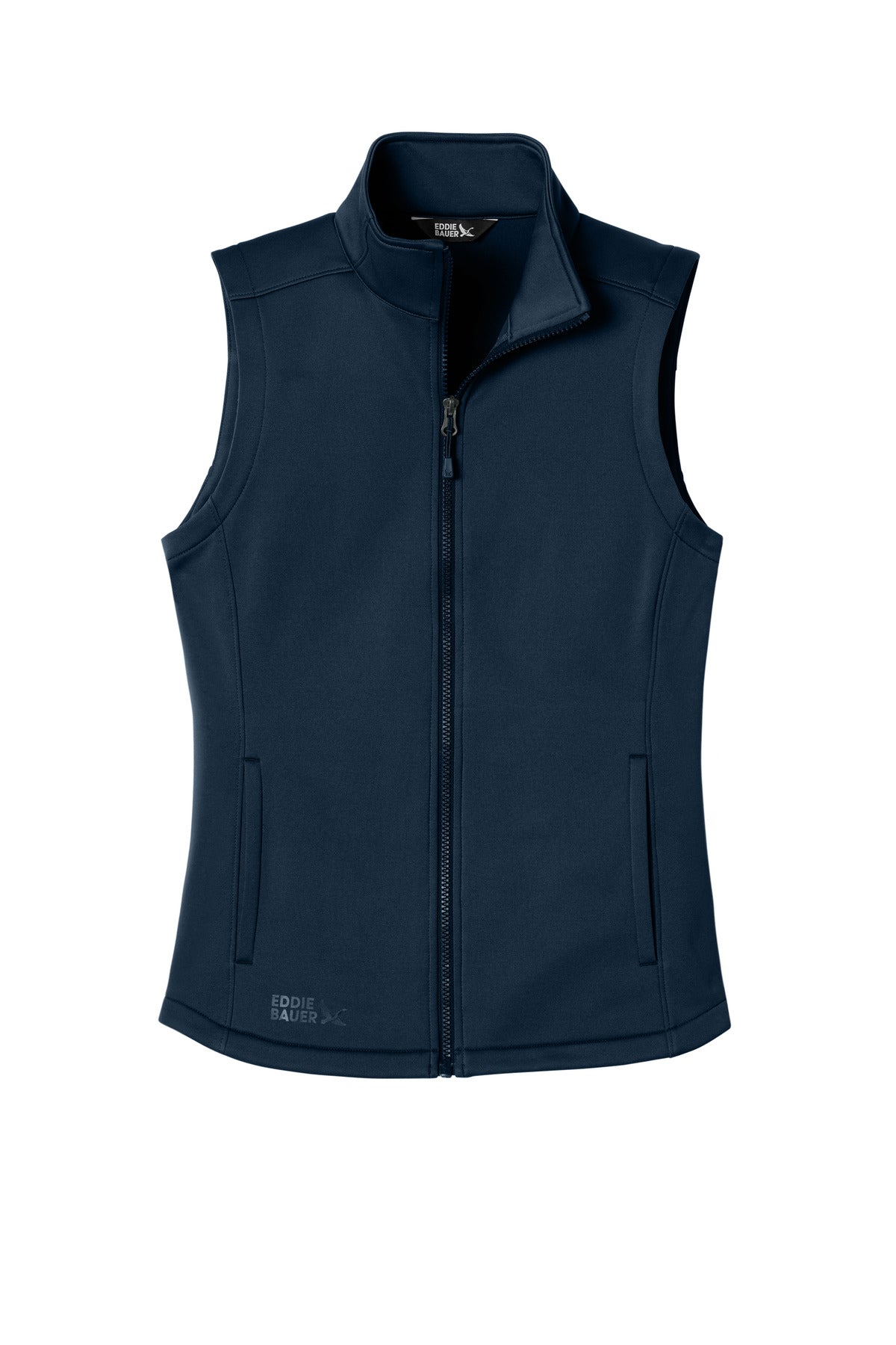 Eddie Bauer Women's Smooth Mid Layer Fleece Vest EB2570 - EMBROIDERED