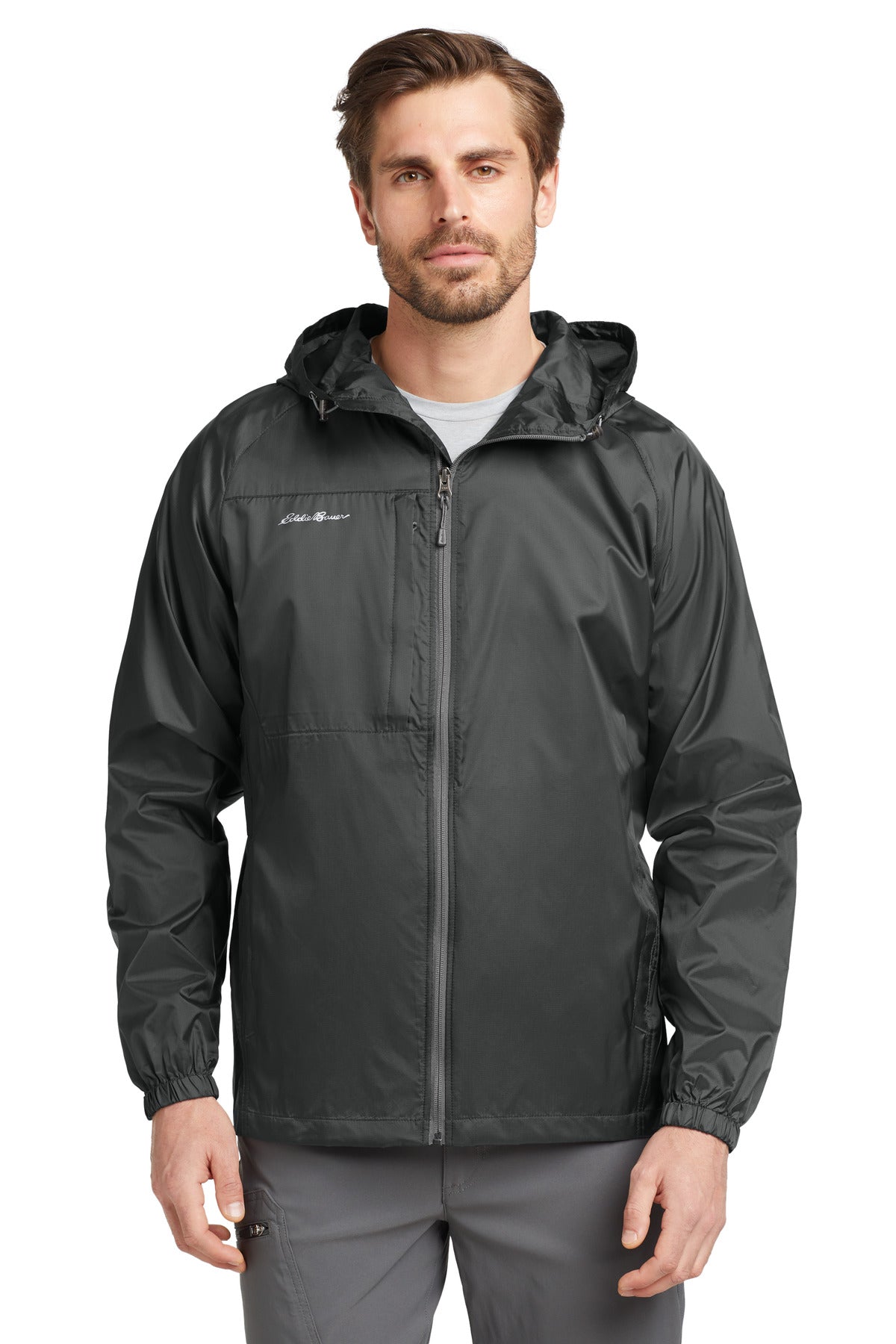 Eddie Bauer - Packable Wind Jacket. EB500 - EMBROIDERED