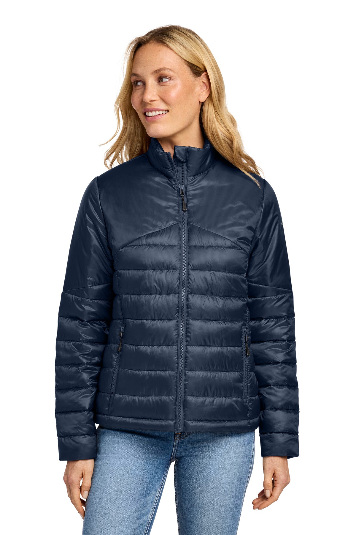 Eddie Bauer Women's Quilted Jacket EB511 - EMBROIDERED