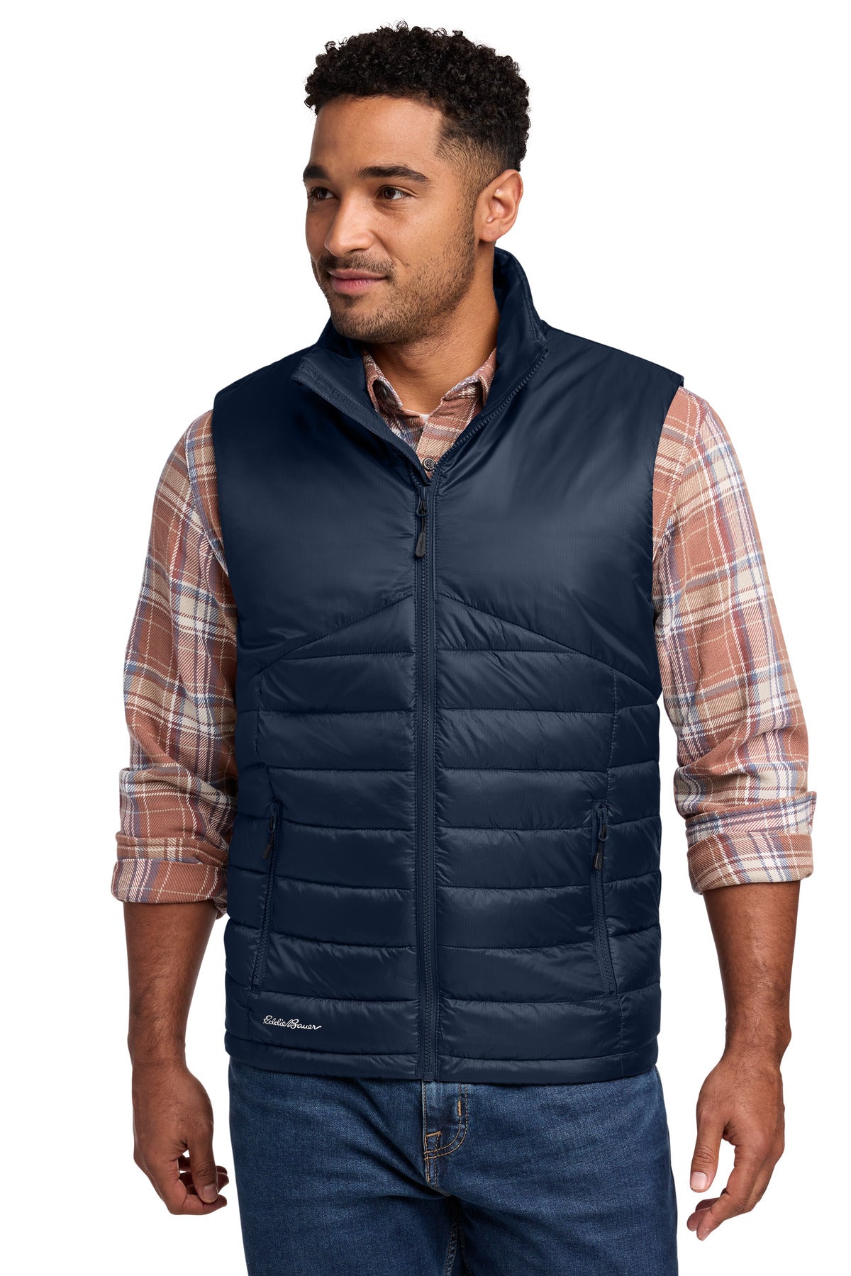 Eddie Bauer Quilted Vest EB512 - EMBROIDERED
