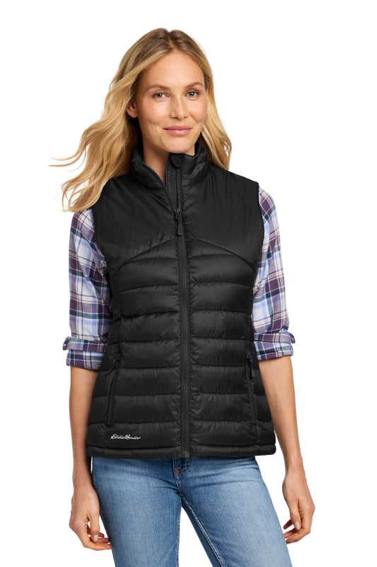 Eddie Bauer Women's Quilted Vest EB513 - EMBROIDERED