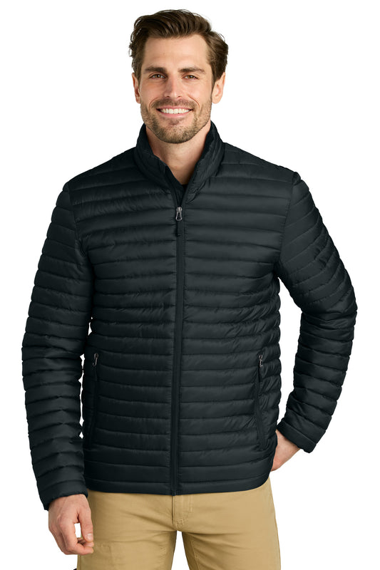 Eddie Bauer Packable Quilted Full-Zip EB514 - EMBROIDERED