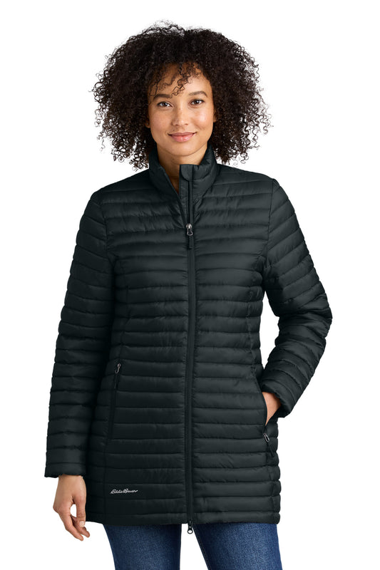 Eddie Bauer Women's Packable Quilted Full-Zip EB515 - EMBROIDERED