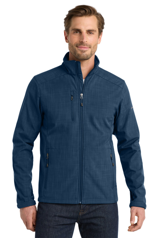 Eddie Bauer Shaded Crosshatch Soft Shell Jacket. EB532 - EMBROIDERED