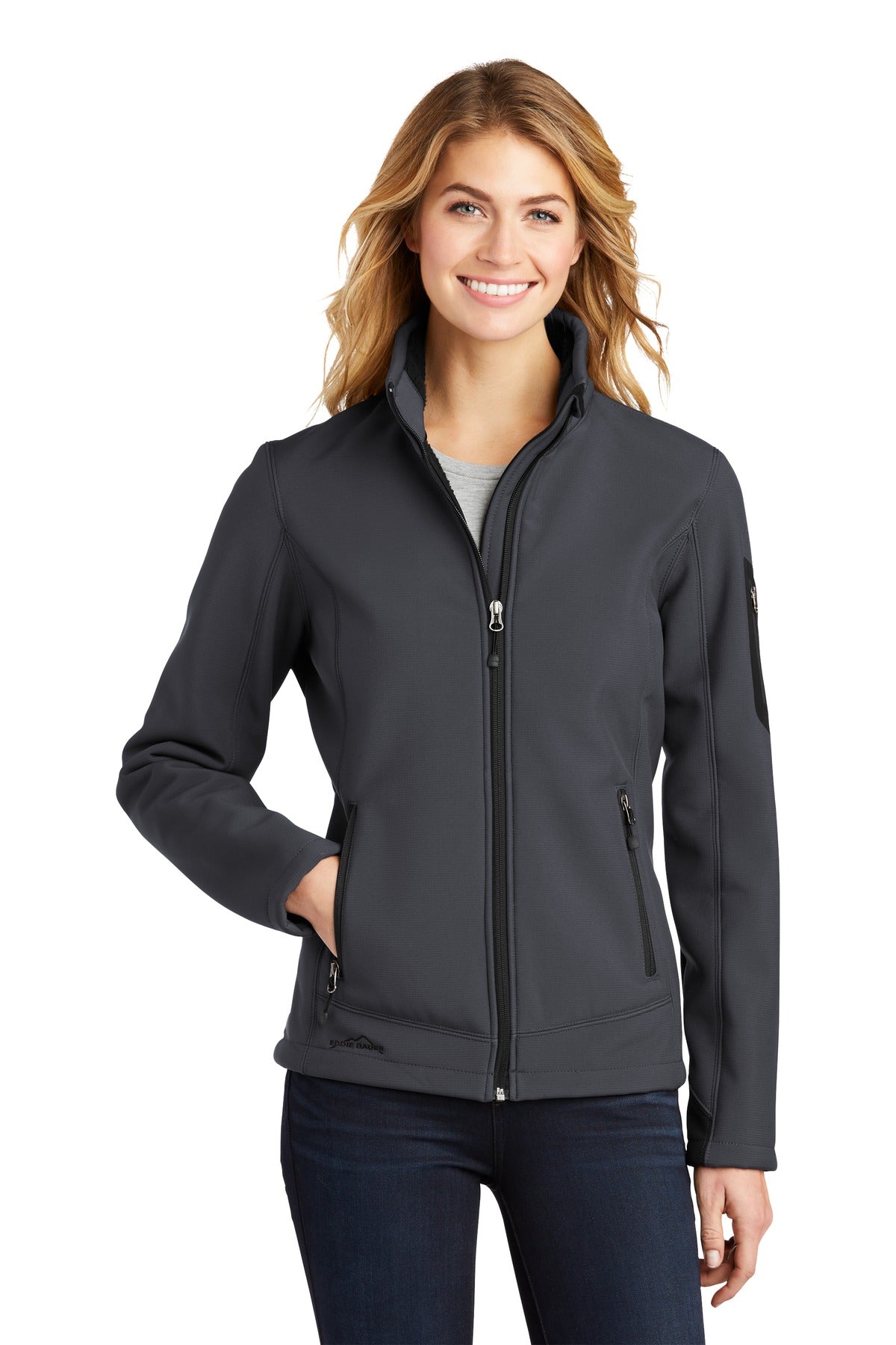 Eddie Bauer Women's Rugged Ripstop Soft Shell Jacket. EB535 - EMBROIDERED