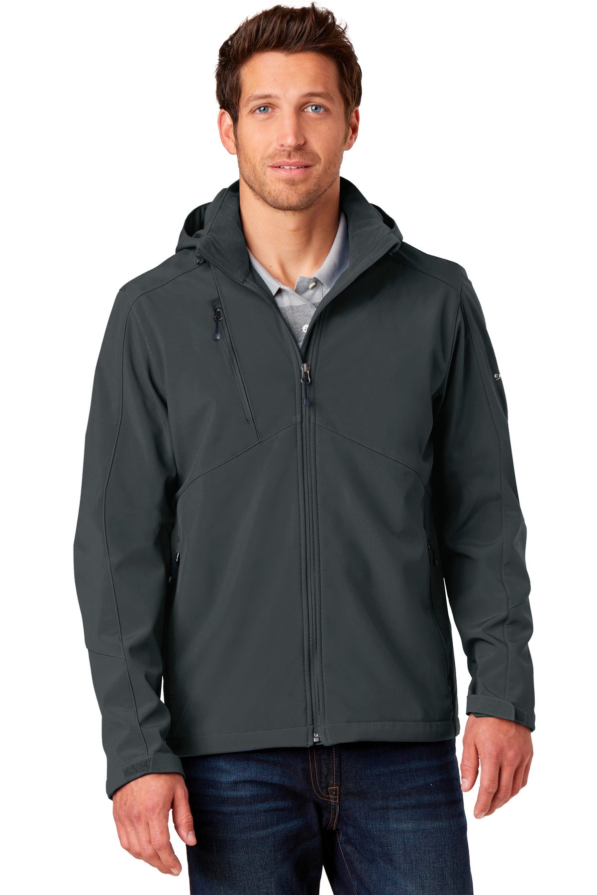 Eddie Bauer Hooded Soft Shell Parka. EB536 - EMBROIDERED