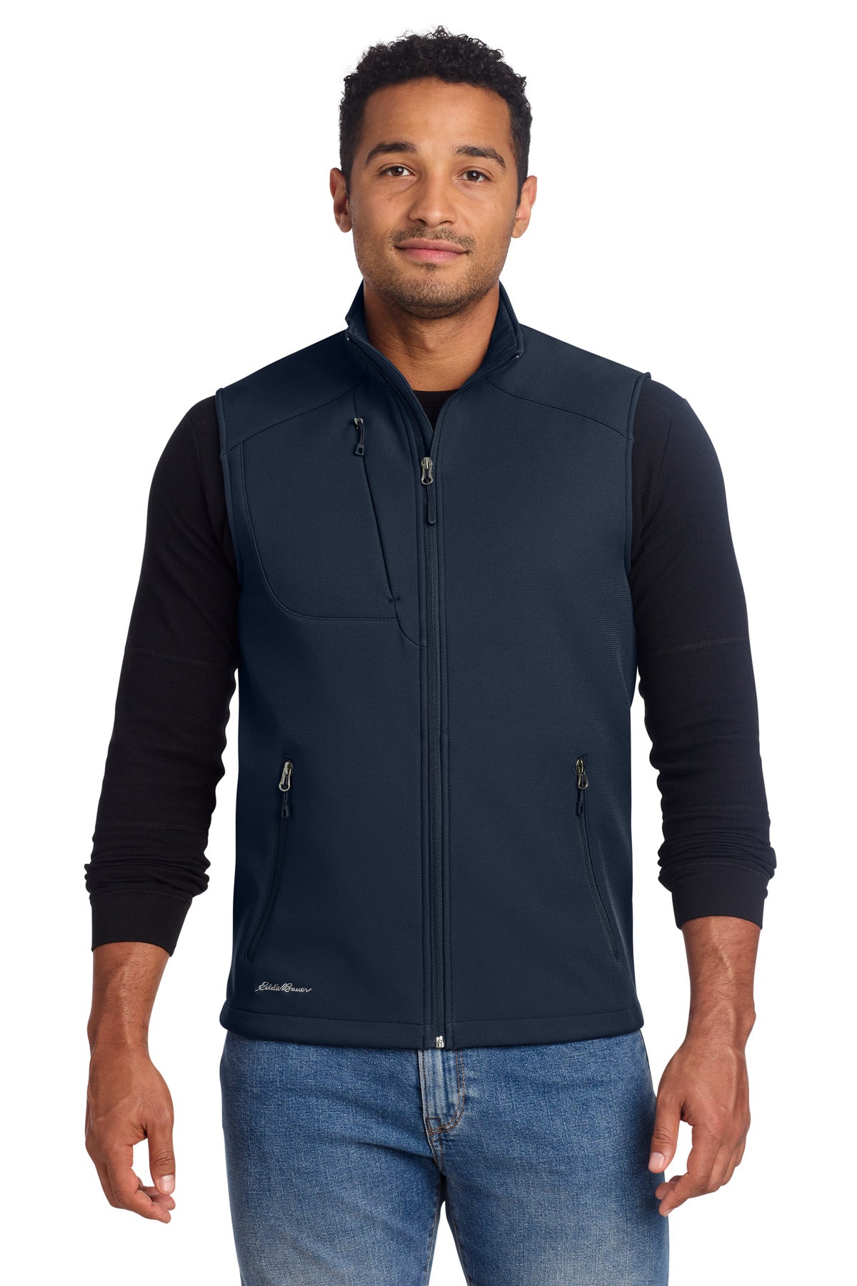 Eddie Bauer Stretch Soft Shell Vest EB546 - EMBROIDERED