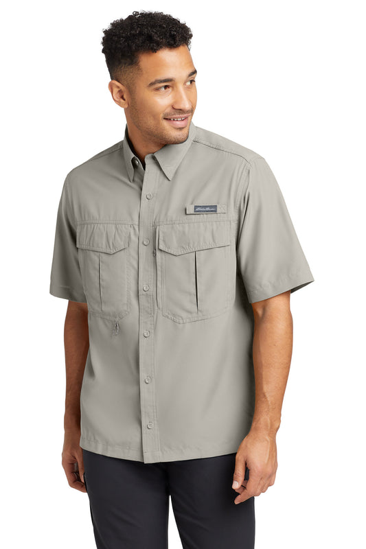 Eddie Bauer Short Sleeve Performance Fishing Shirt EB602 - EMBROIDERED