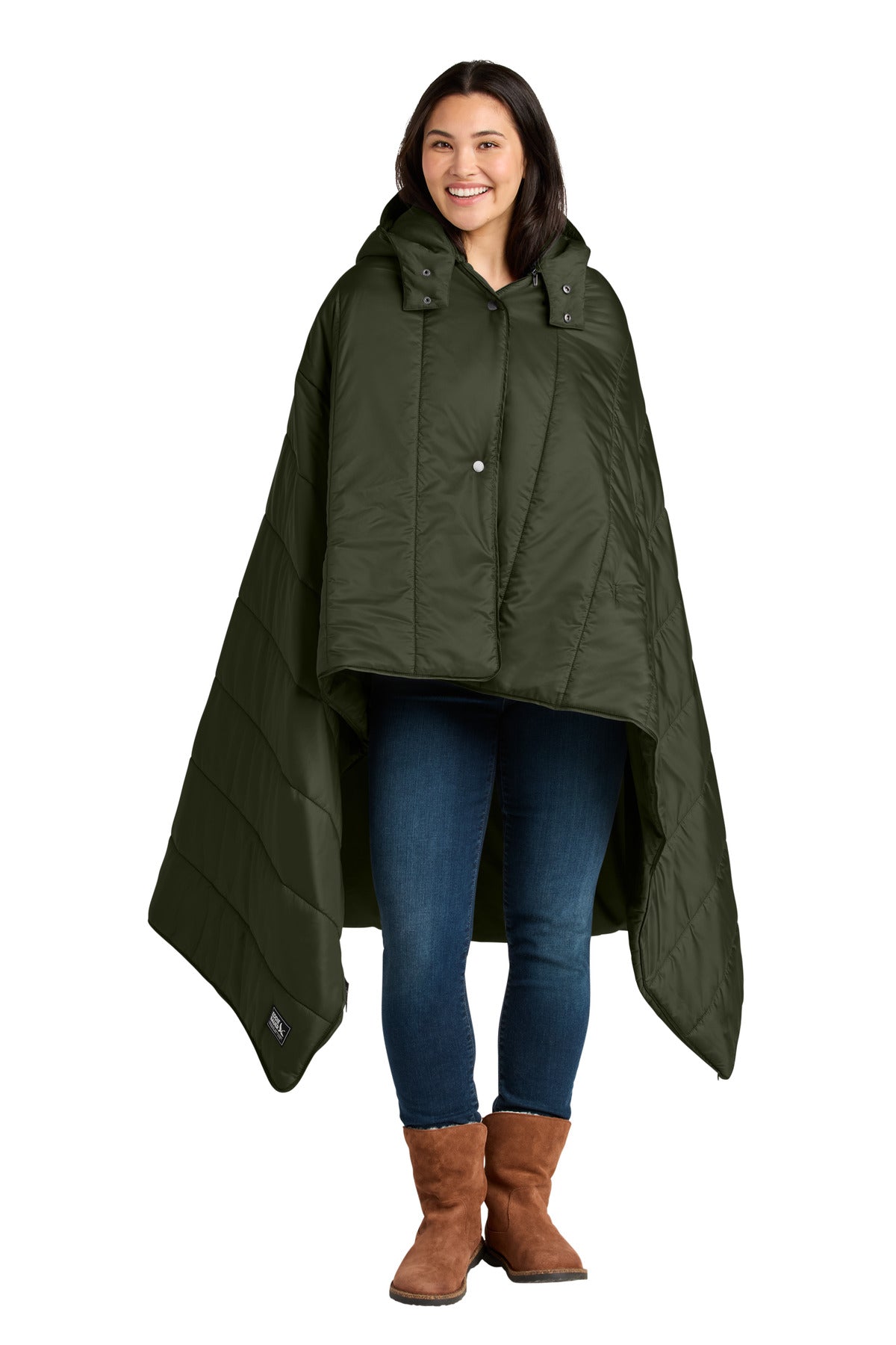 Eddie Bauer Puffy Camp Poncho EB755 - EMBROIDERED