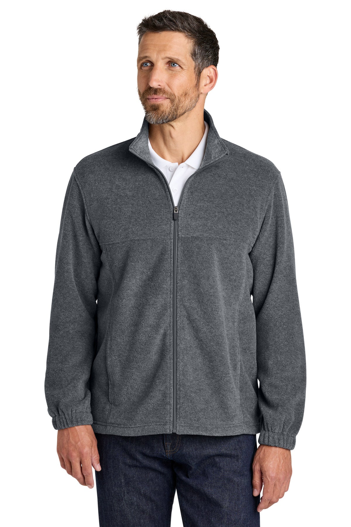 Port Authority Plush Fleece Full-Zip Jacket F190 - EMBROIDERED