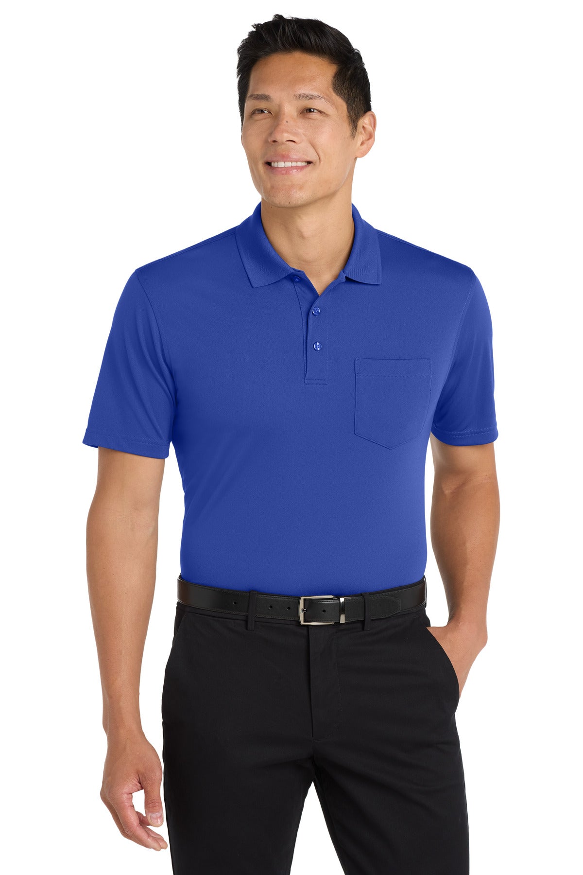 Port Authority Dry Zone UV Micro-Mesh Pocket Polo. K110P - EMBROIDERED