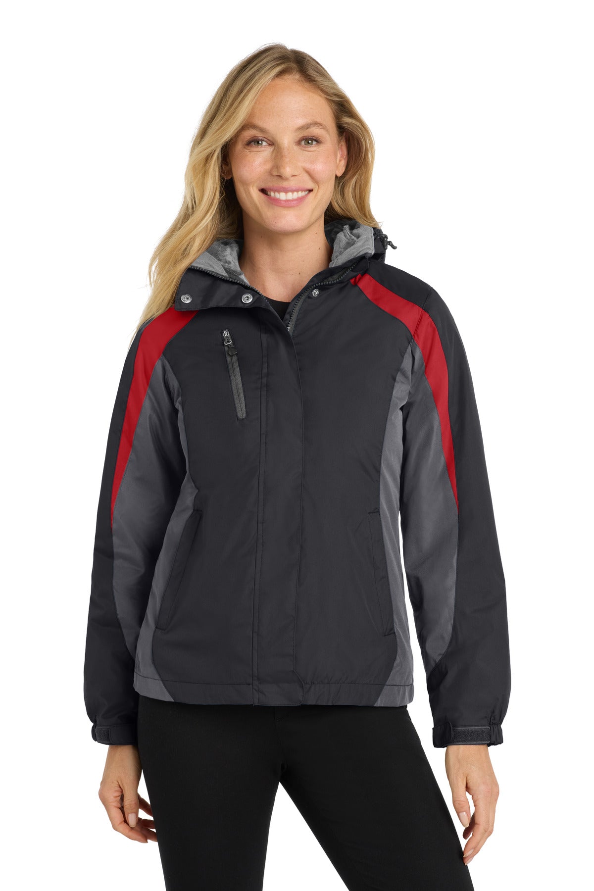 Port Authority Women's Colorblock 3-in-1 Jacket. L321 - EMBROIDERED