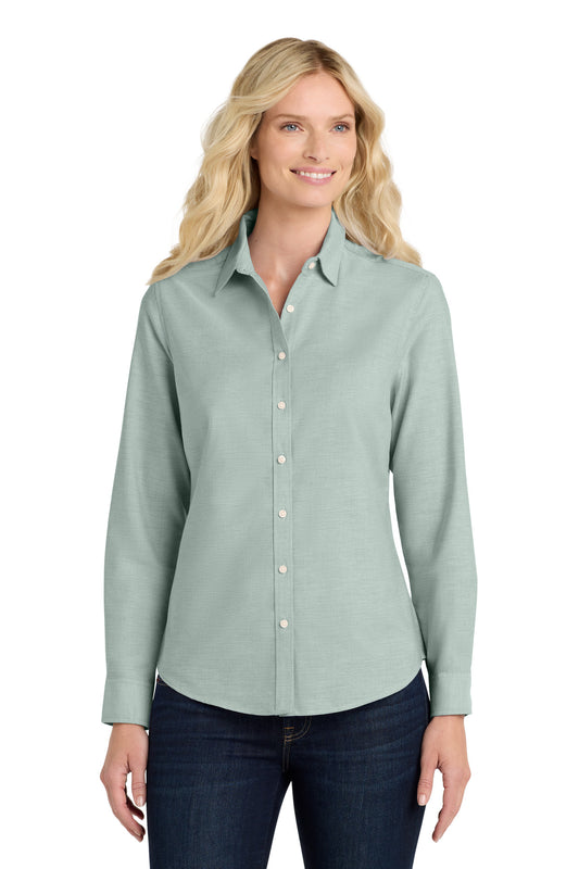 Port Authority Women's SuperPro‚ Oxford Shirt. L658 - EMBROIDERED