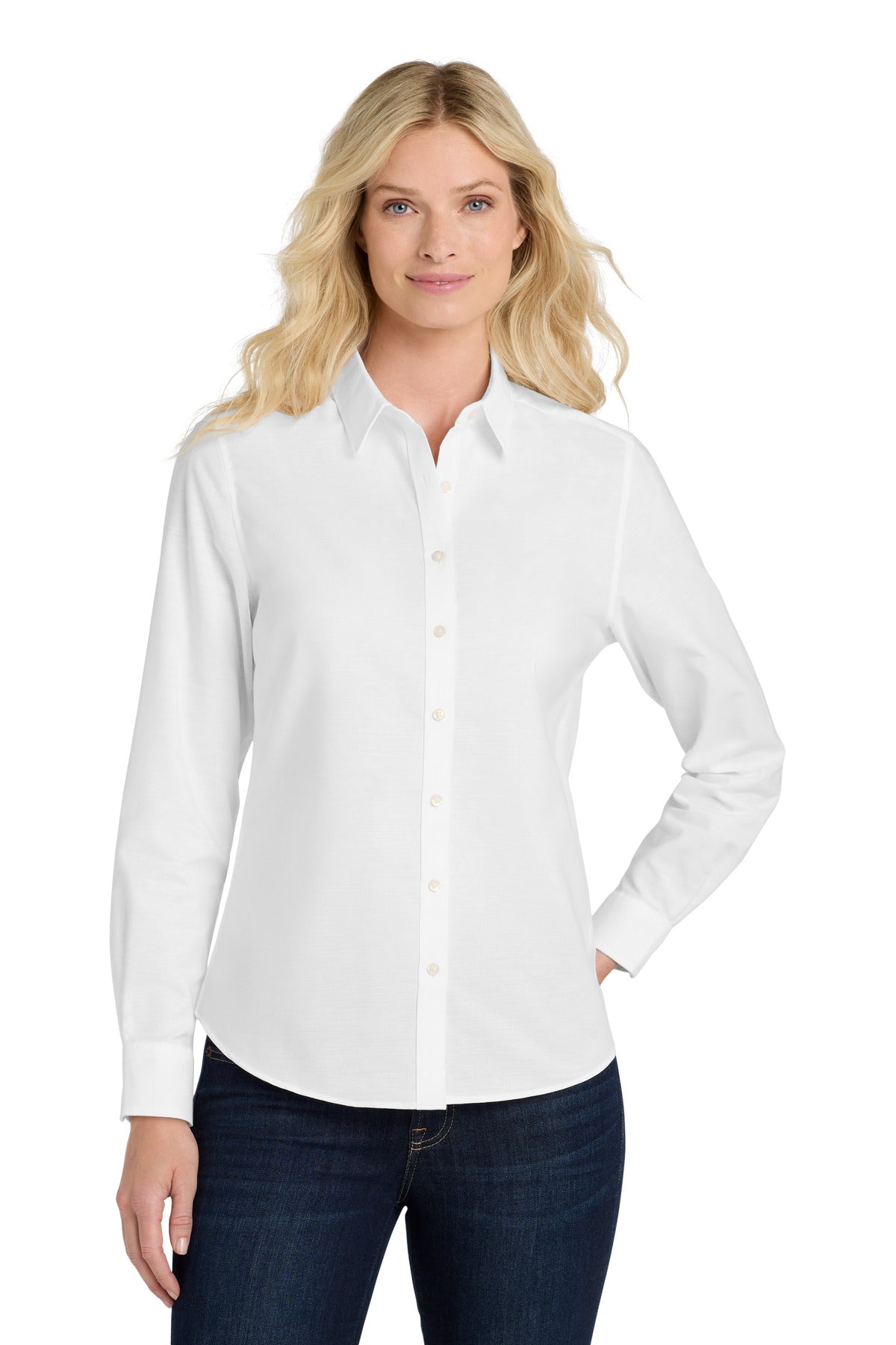 Port Authority Women's SuperPro‚ Oxford Shirt. L658 - EMBROIDERED