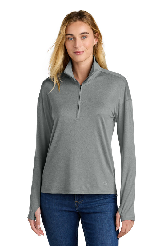 New Era Women's Power 1/2-Zip LNEA228 - EMBROIDERED