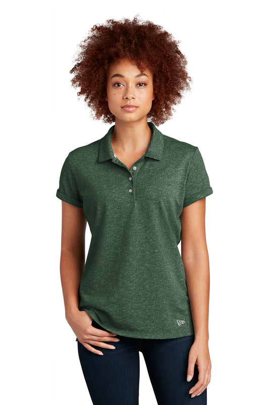 New Era Women's Slub Twist Polo LNEA301 - EMBROIDERED