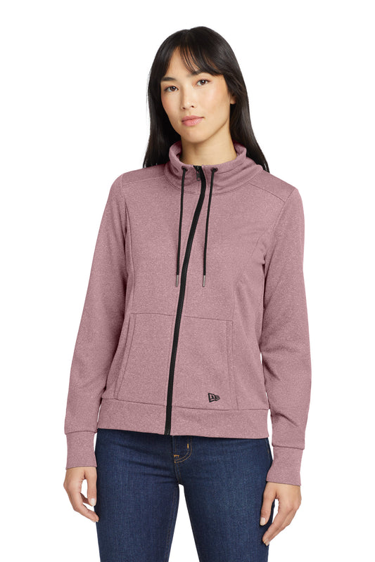 New Era Women's Performance Terry Full-Zip Cowl LNEA530 - EMBROIDERED