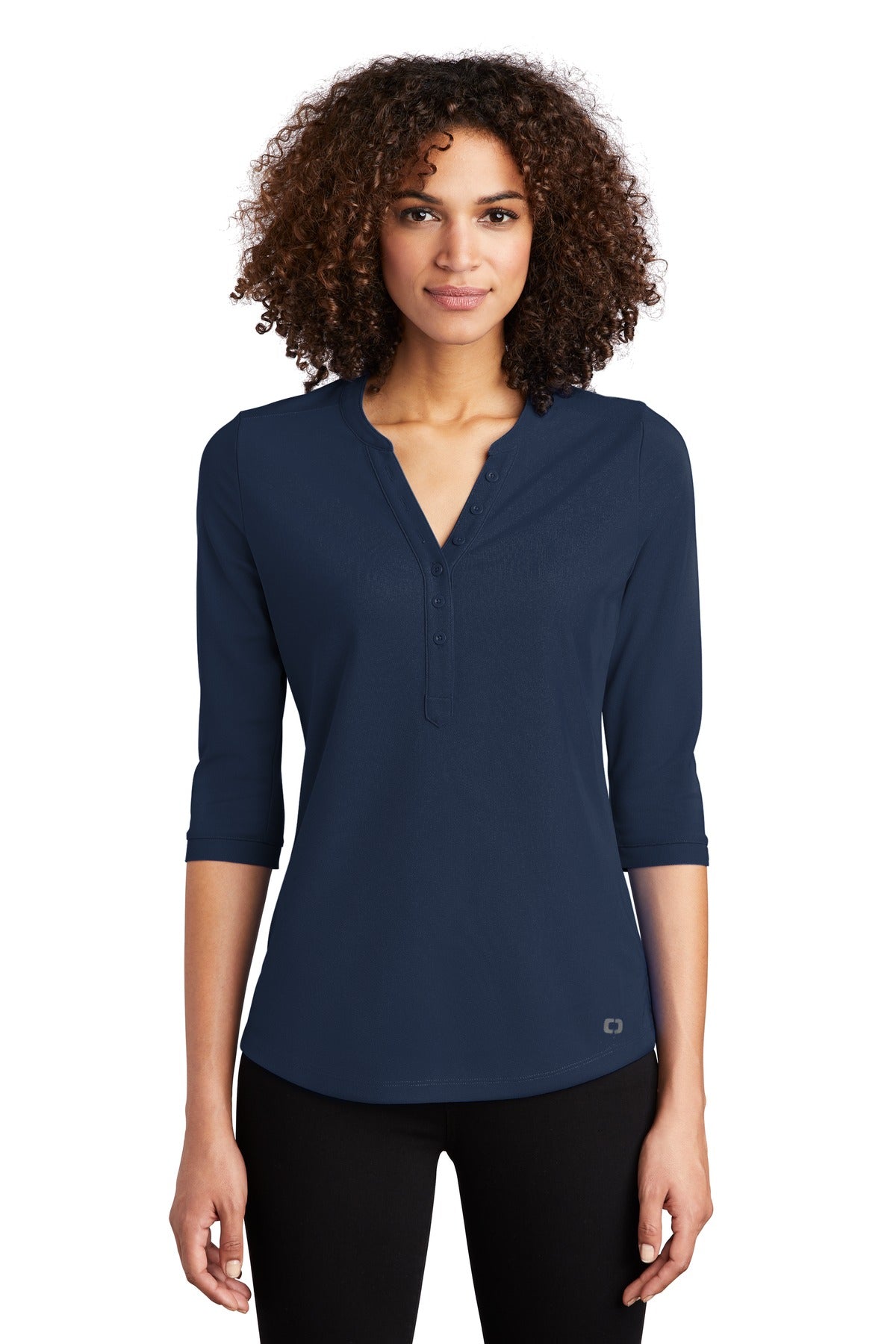 OGIO Women's Jewel Henley LOG104 - EMBROIDERED