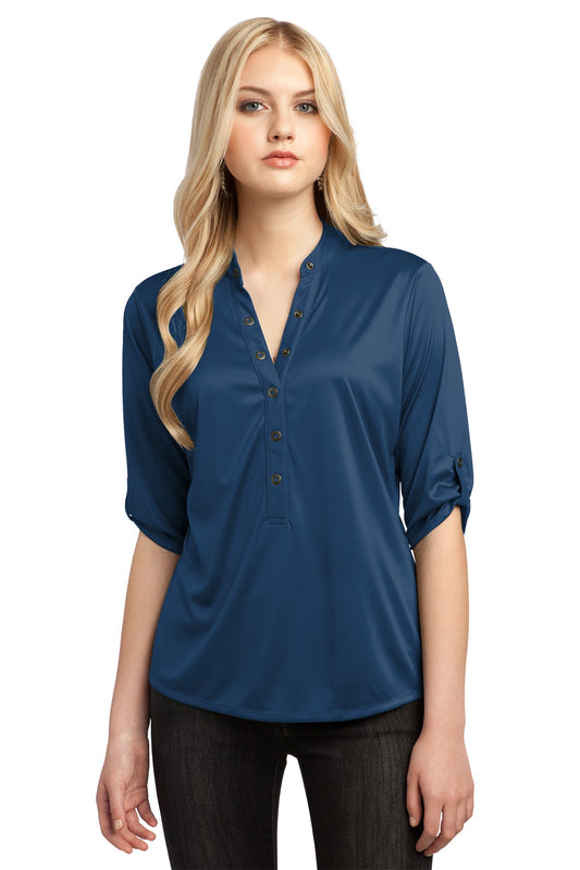 OGIO - Crush Henley. LOG111 - EMBROIDERED