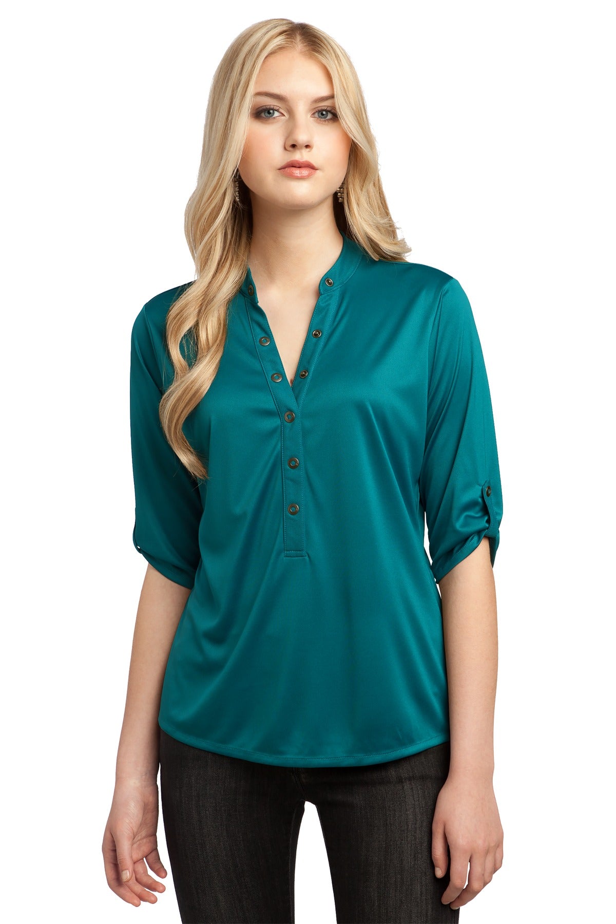 OGIO - Crush Henley. LOG111 - EMBROIDERED