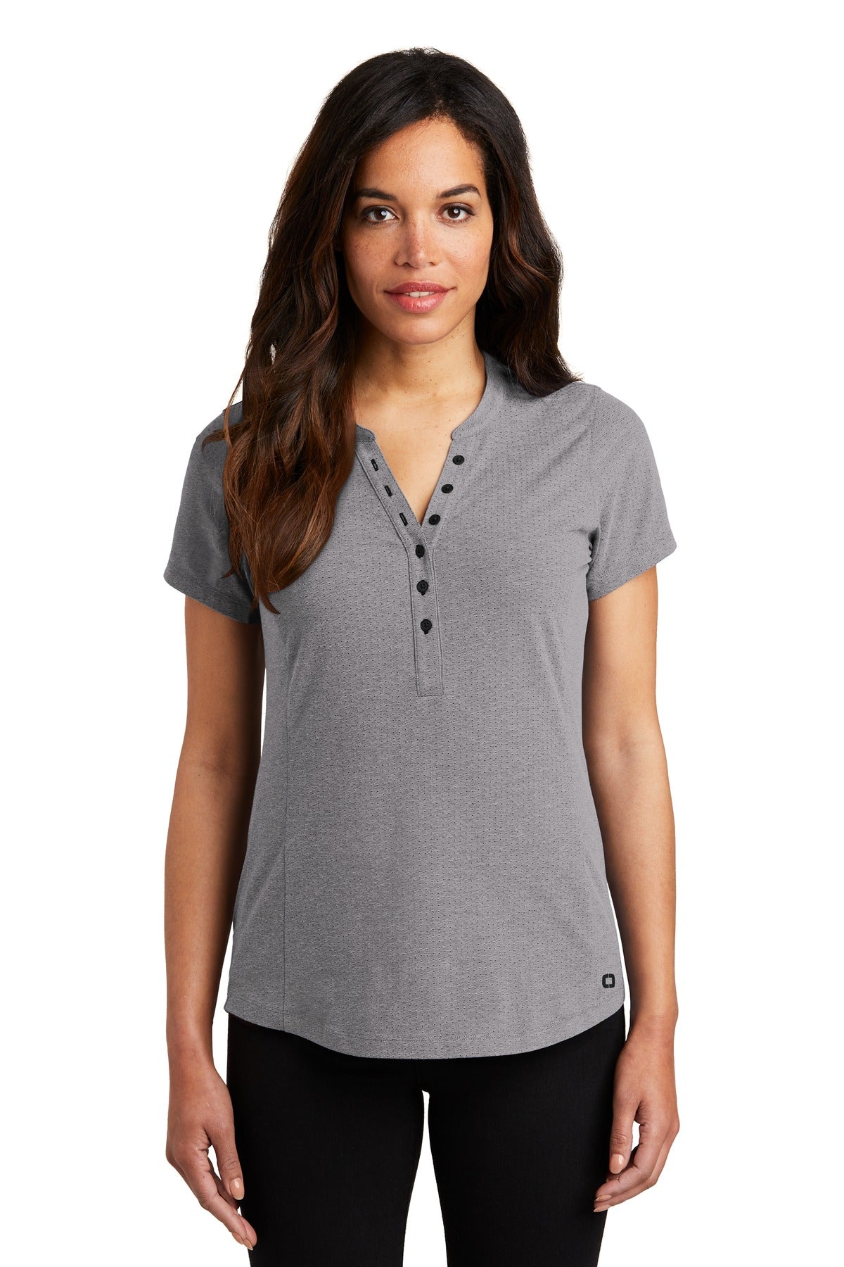 OGIO Women's Tread Henley. LOG136 - EMBROIDERED