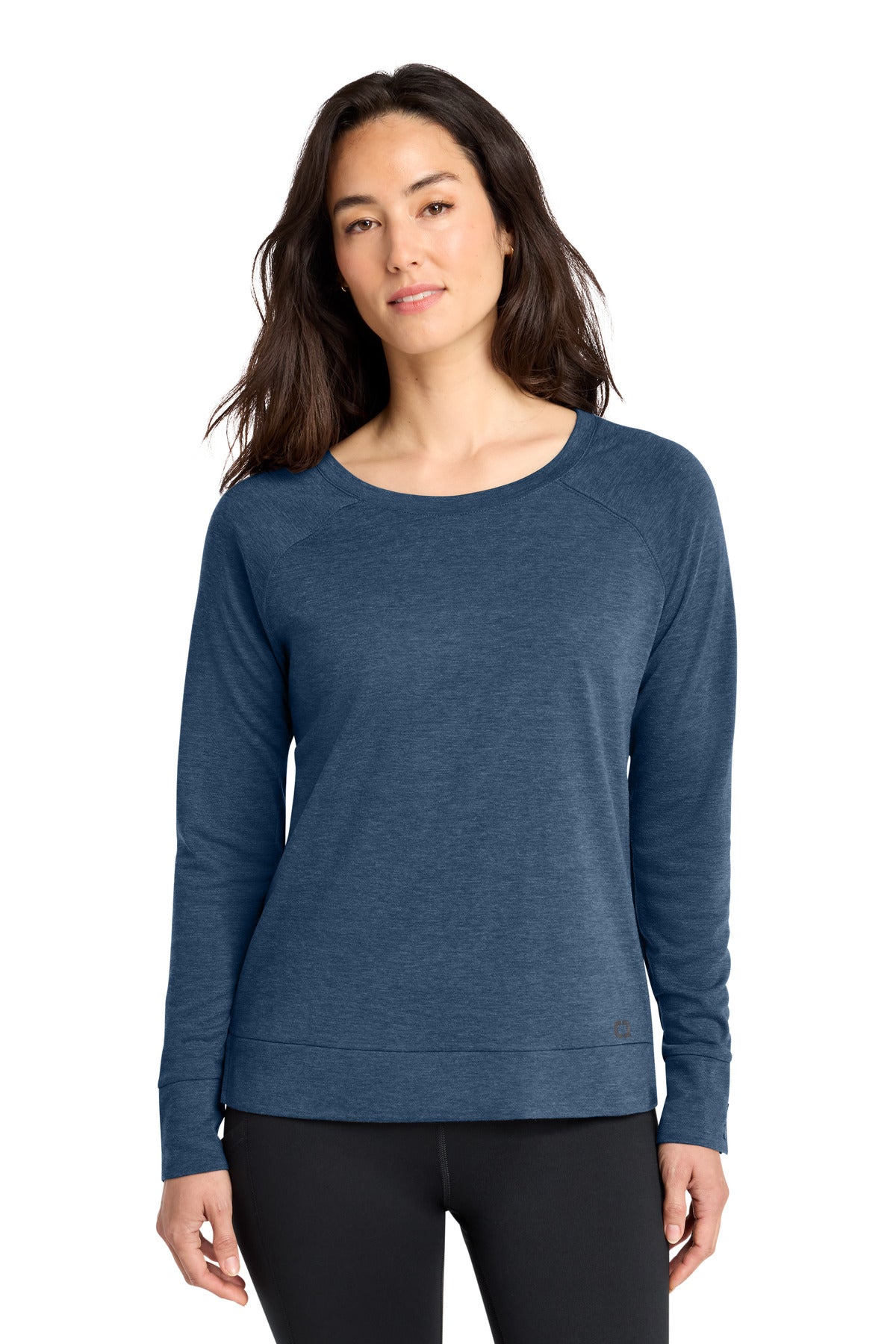 OGIO Women's Command Long Sleeve Scoop Neck LOG150 - EMBROIDERED