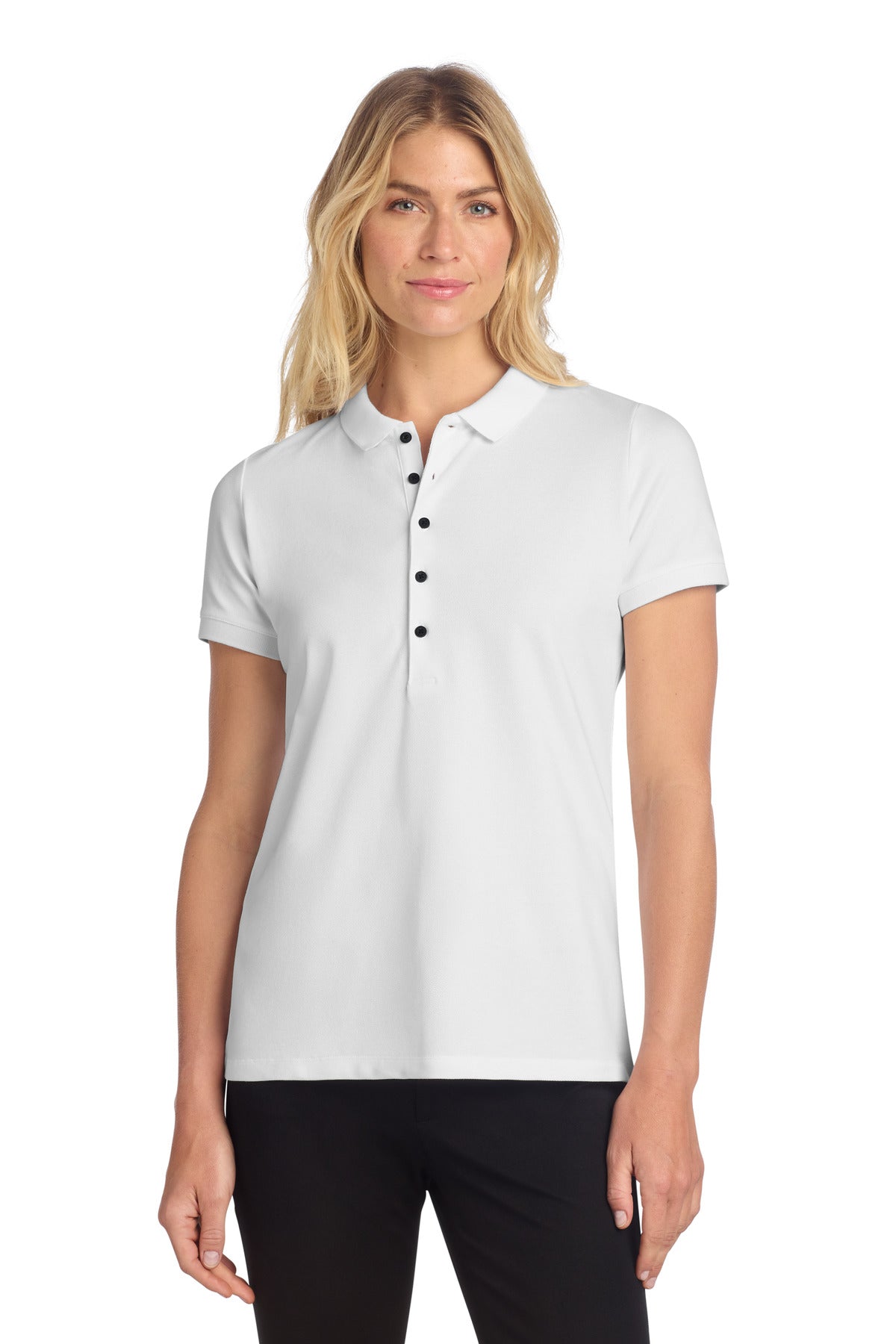 Mercer+Mettle Women's Stretch Heavyweight Pique Polo MM1001 - EMBROIDERED