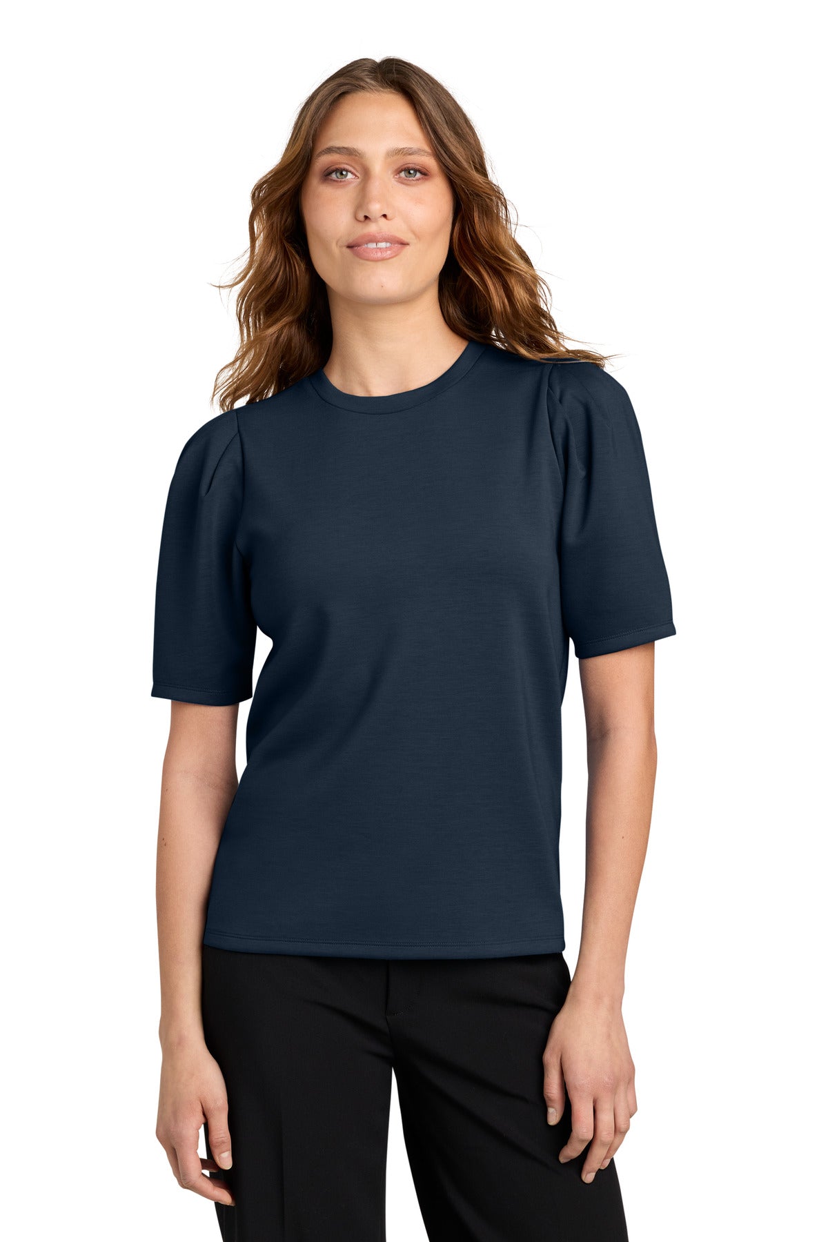 Mercer+Mettle Women's Short Sleeve Lite Spacer Top MM1041 - EMBROIDERED