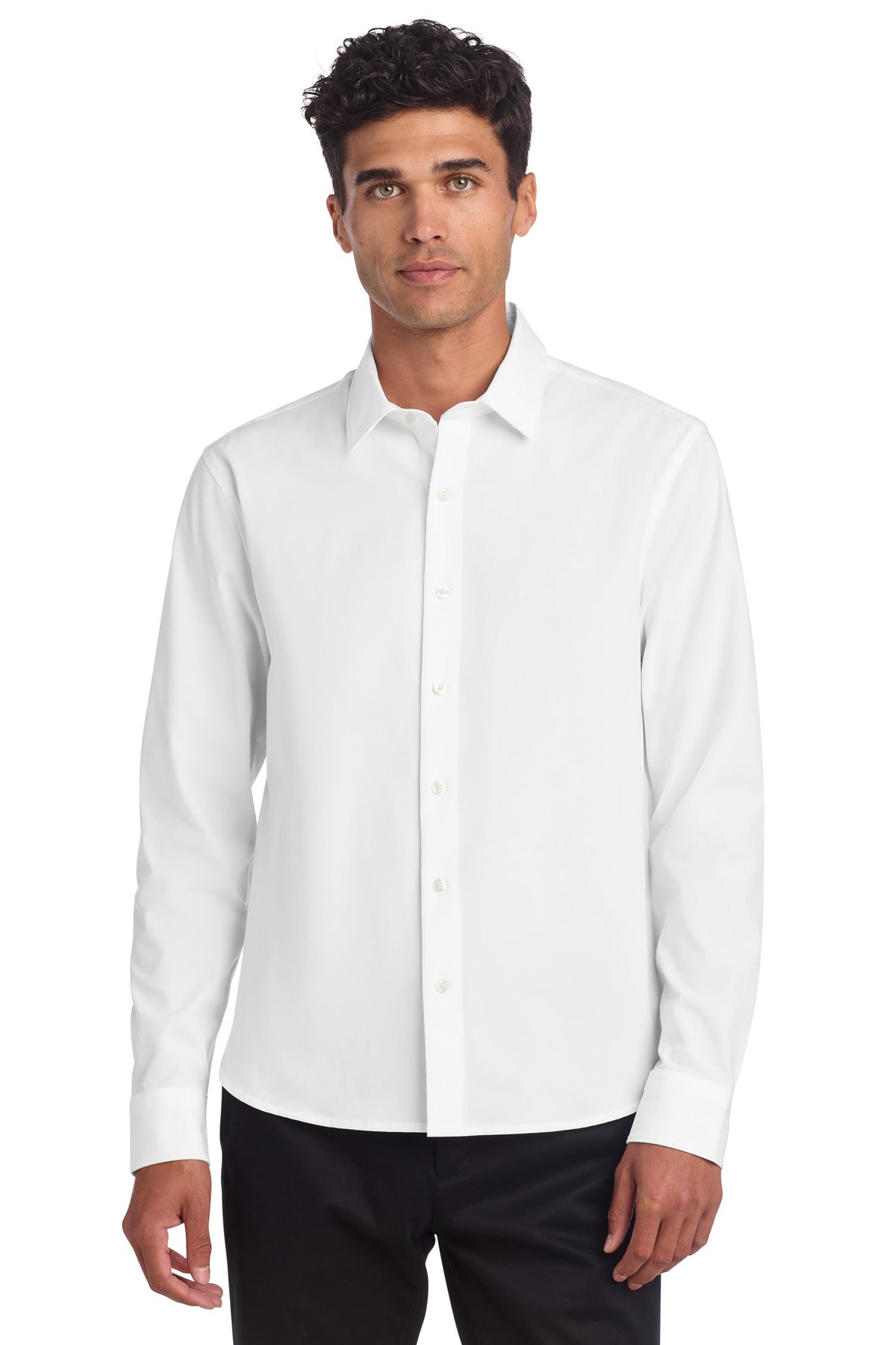 Mercer+Mettle Long Sleeve Stretch Woven Shirt MM2000 - EMBROIDERED