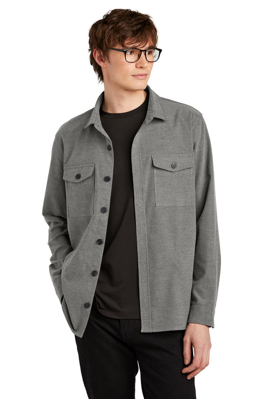 Mercer+Mettle Long Sleeve Twill Overshirt MM2020 - EMBROIDERED