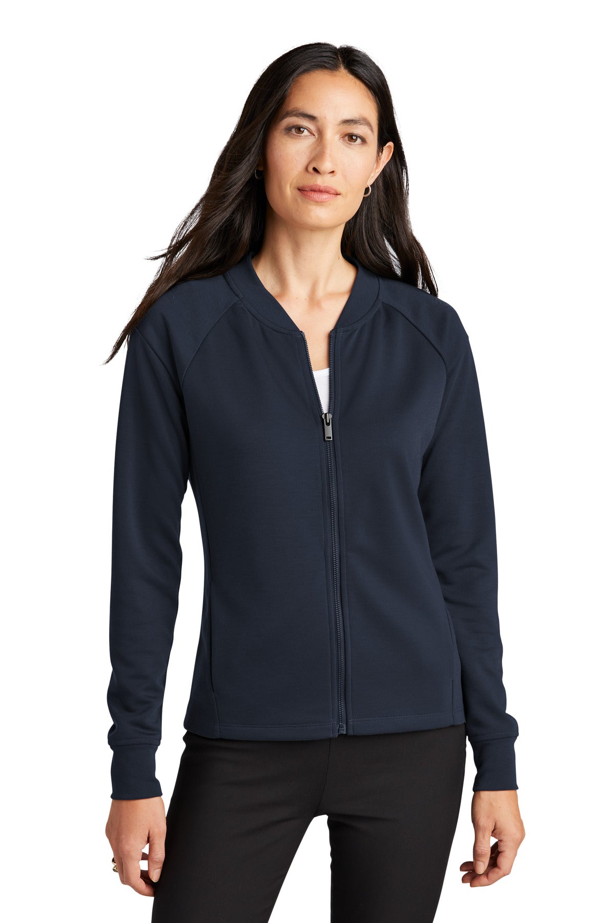 Mercer+Mettle Women's Double-Knit Bomber MM3001 - EMBROIDERED