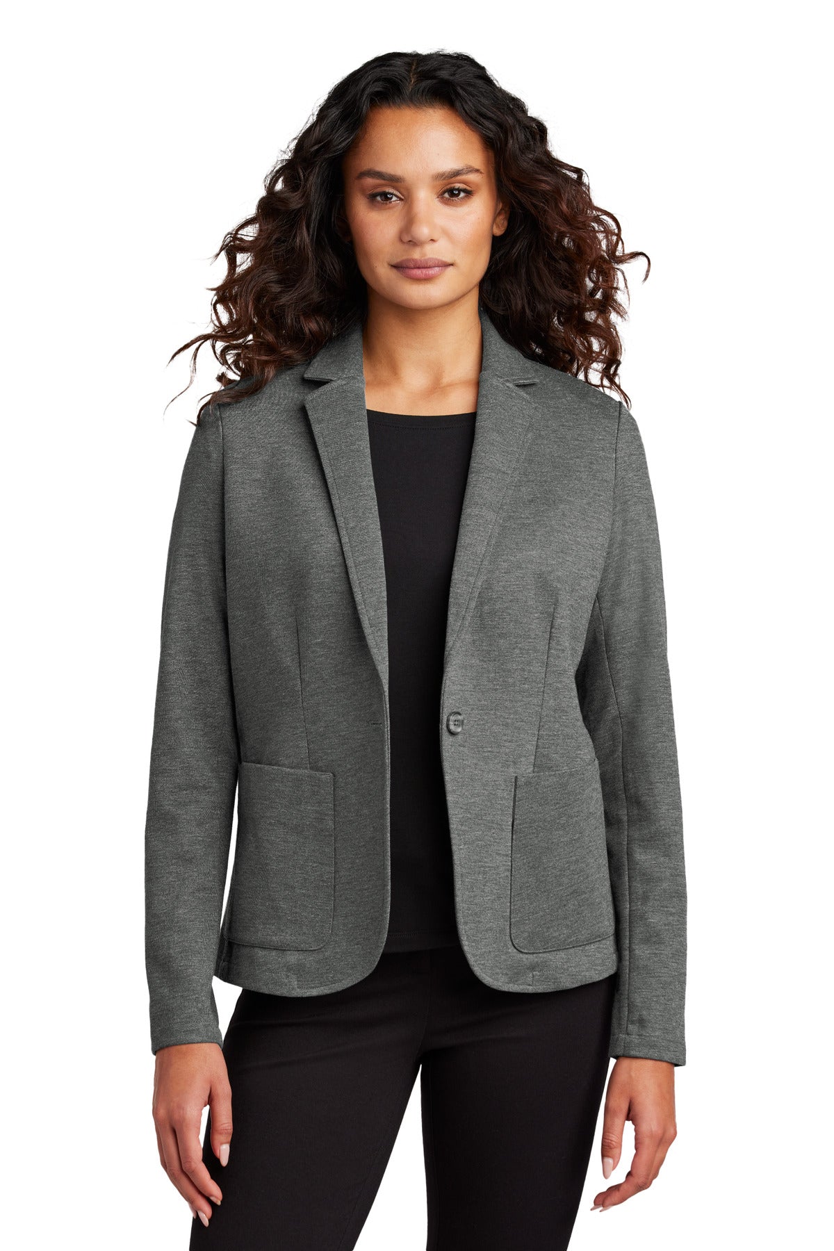 Mercer+Mettle Women's Relaxed Knit Blazer MM3031 - EMBROIDERED