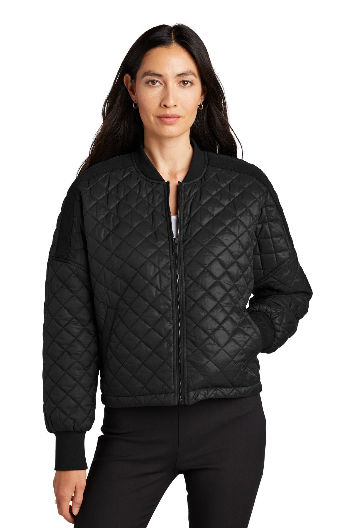 Mercer+Mettle Women's Boxy Quilted Jacket MM7201 - EMBROIDERED