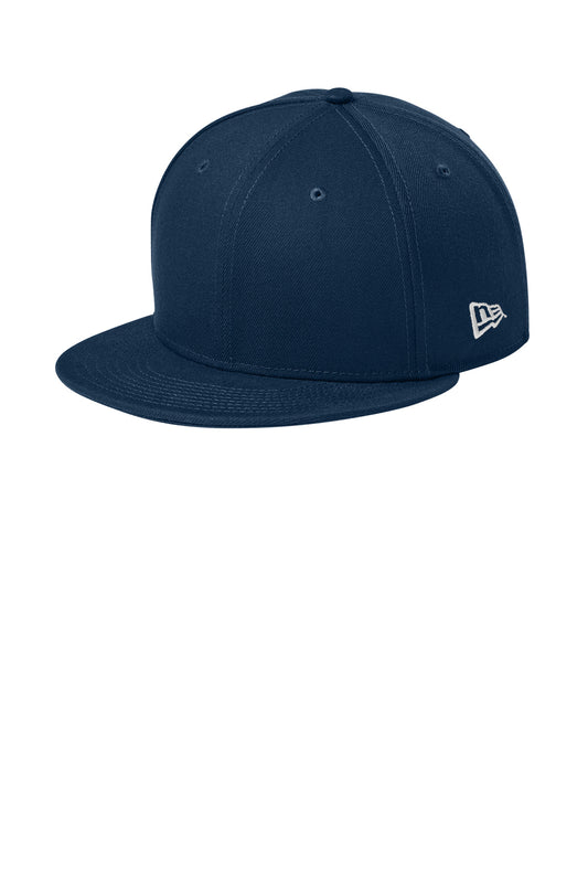 New Era Standard Fit Flat Bill Snapback Cap NE4020 - EMBROIDERED