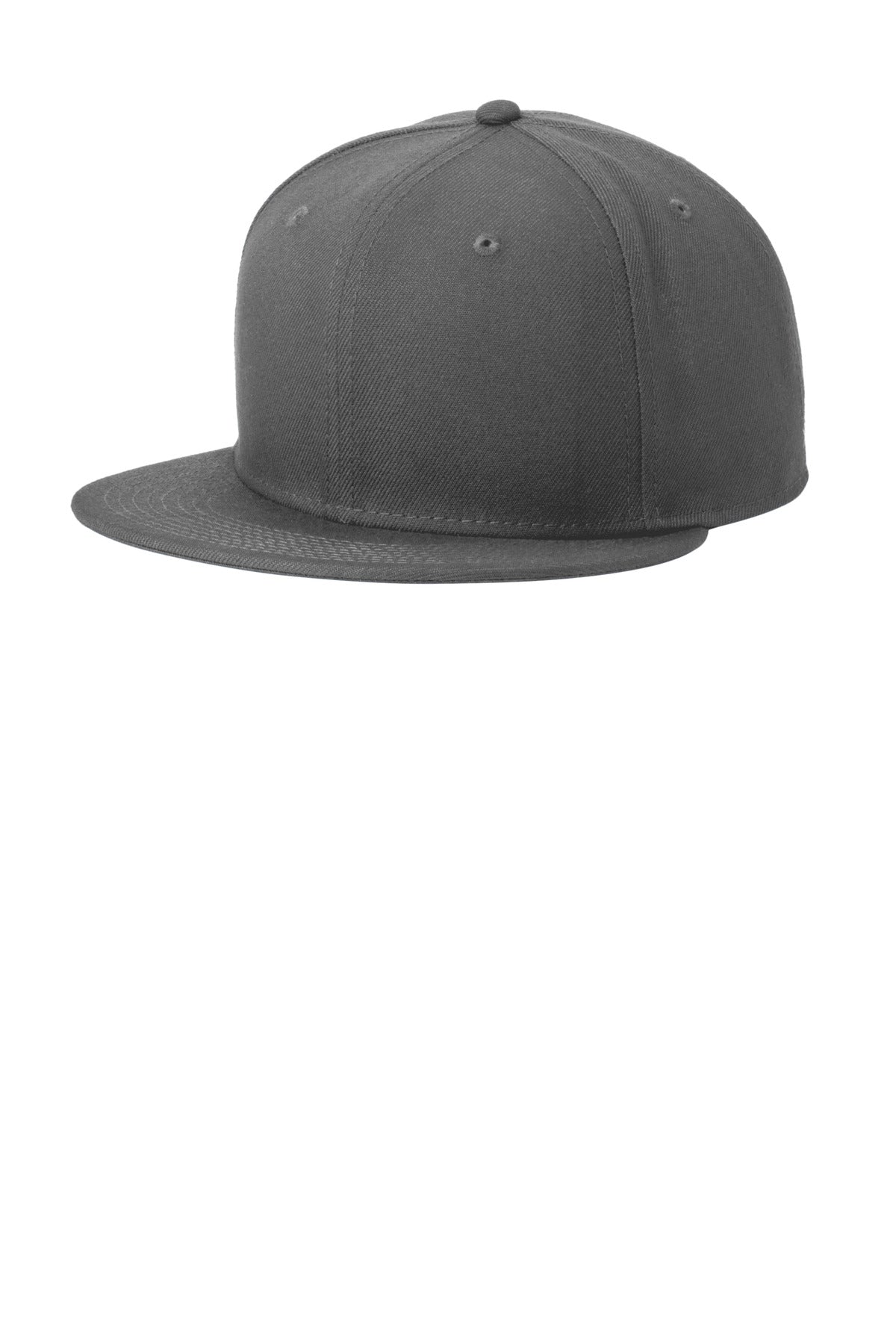 New Era Standard Fit Flat Bill Snapback Cap NE4020 - EMBROIDERED
