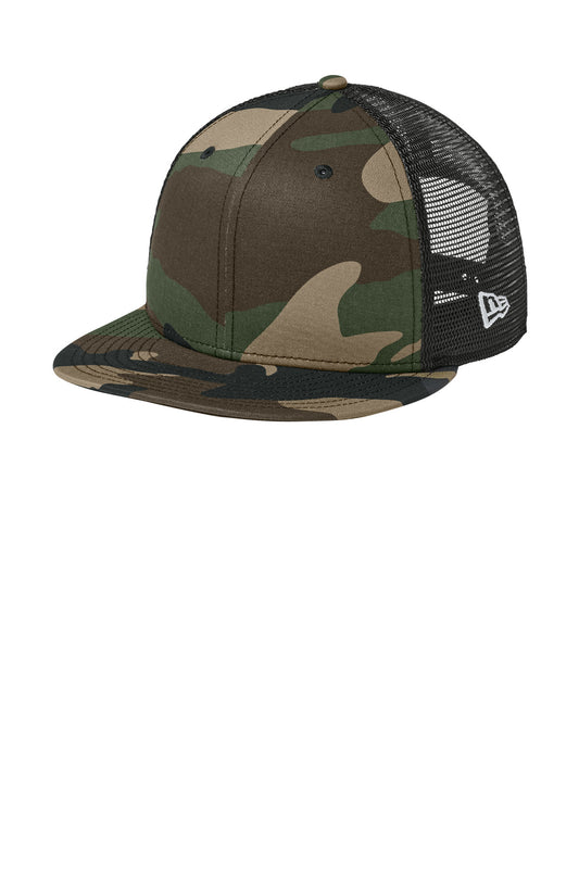 New Era Standard Fit Snapback Trucker Cap NE4030 - EMBROIDERED