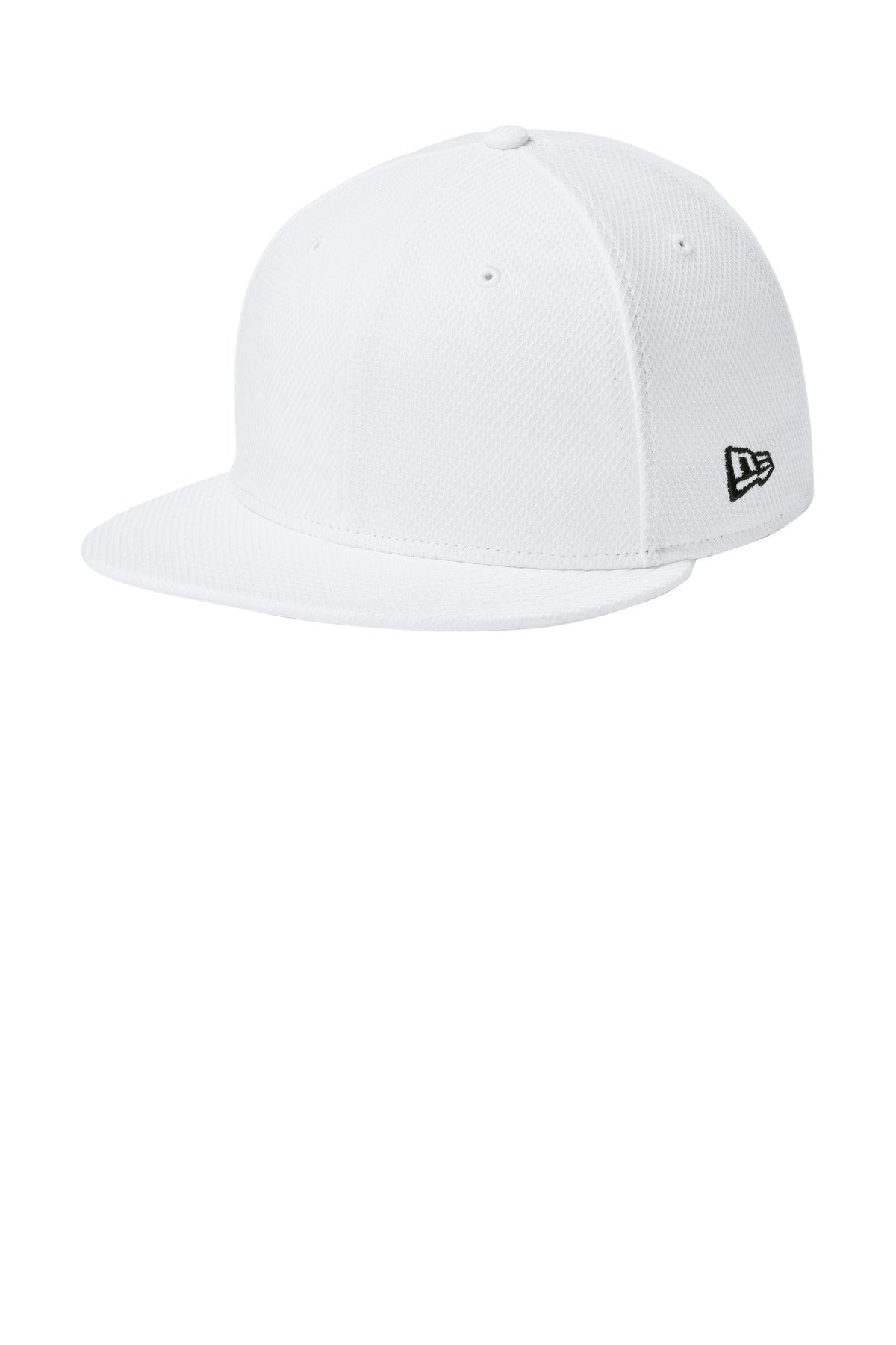 New Era Original Fit Diamond Era Flat Bill Snapback Cap. NE404 - EMBROIDERED