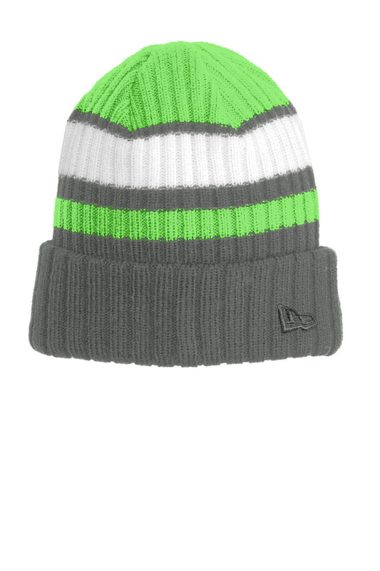 New Era Ribbed Tailgate Beanie. NE903 - EMBROIDERED
