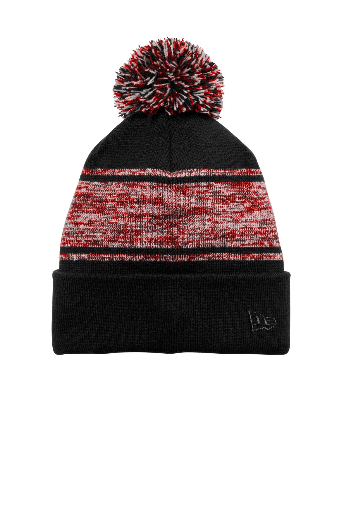 New Era Knit Chilled Pom Beanie NE909 - EMBROIDERED