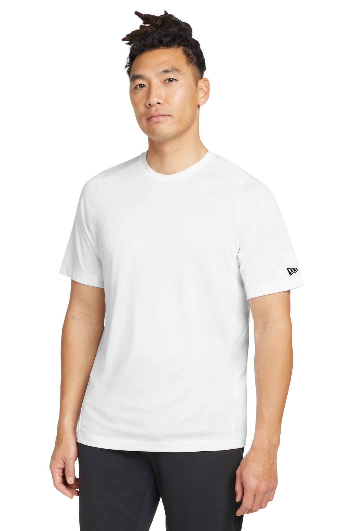 New Era Series Performance Crew Tee. NEA200 - EMBROIDERED