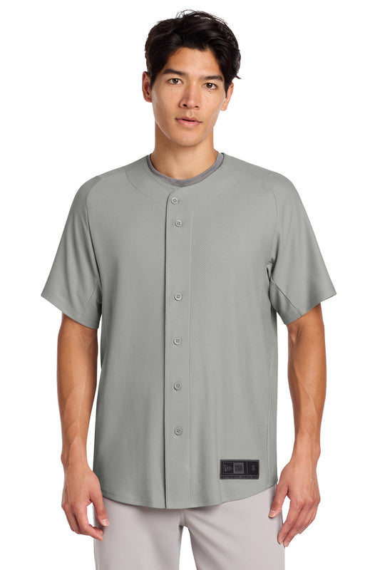 New Era Diamond Era Full-Button Jersey. NEA220 - EMBROIDERED