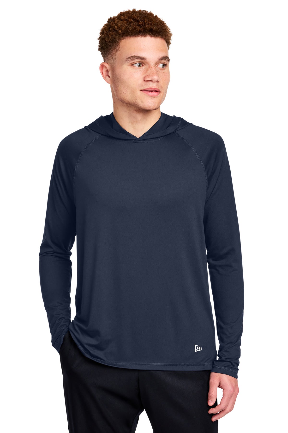 New Era Power Long Sleeve Hoodie NEA229 - EMBROIDERED