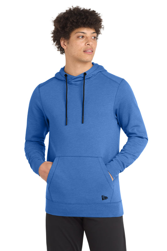 New Era Tri-Blend Fleece Pullover Hoodie. NEA510 - EMBROIDERED