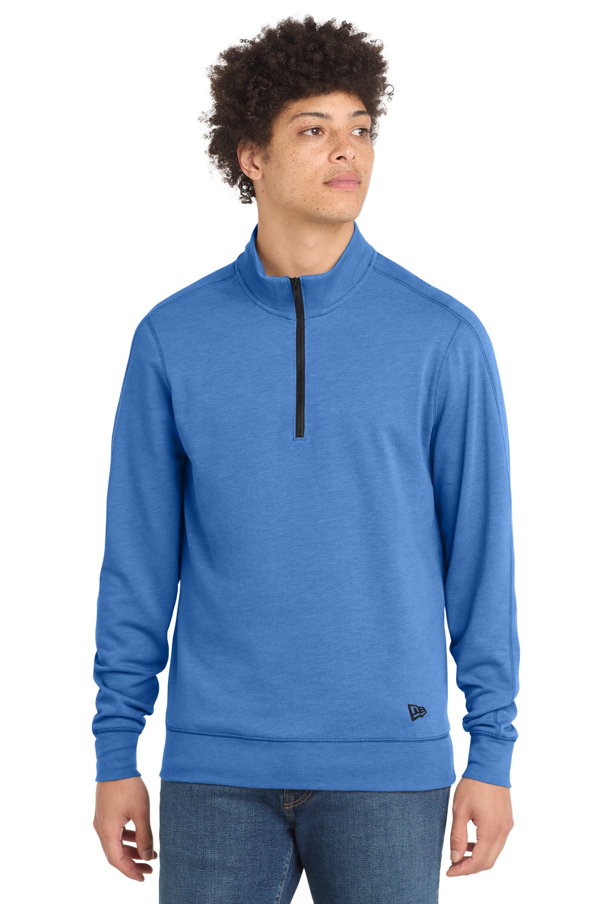 New Era Tri-Blend Fleece 1/4-Zip Pullover. NEA512
