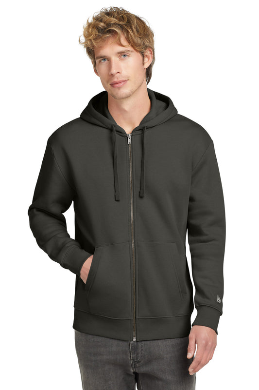 New Era Heritage Fleece Full-Zip Hoodie NEA526 - EMBROIDERED